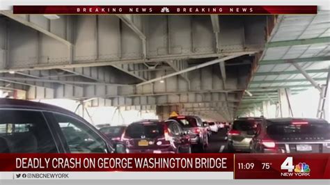 accident on gwb today|George Washington Bridge traffic delays after accident